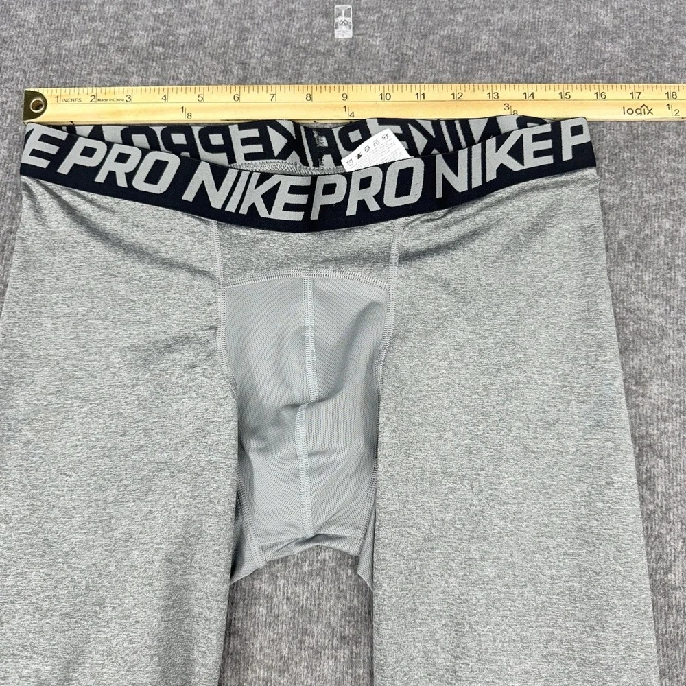 Nike Dri Fit Pro Compression‎ Pants Mens Size 2xl Gray